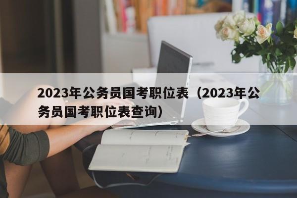 2023年公务员国考职位表（2023年公务员国考职位表查询）