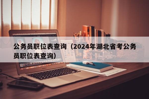 公务员职位表查询（2024年湖北省考公务员职位表查询）